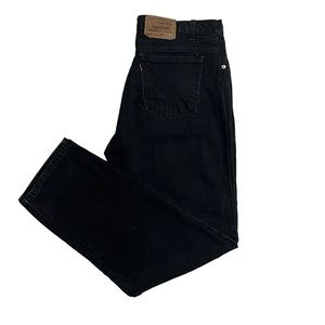 90s Orange Tab 505 Levis Black Jeans